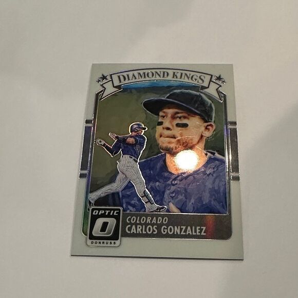 Russ Optic Diamond Kings Trading Card - white of Carlos Gonzalez mint condition - Picture 2 of 3